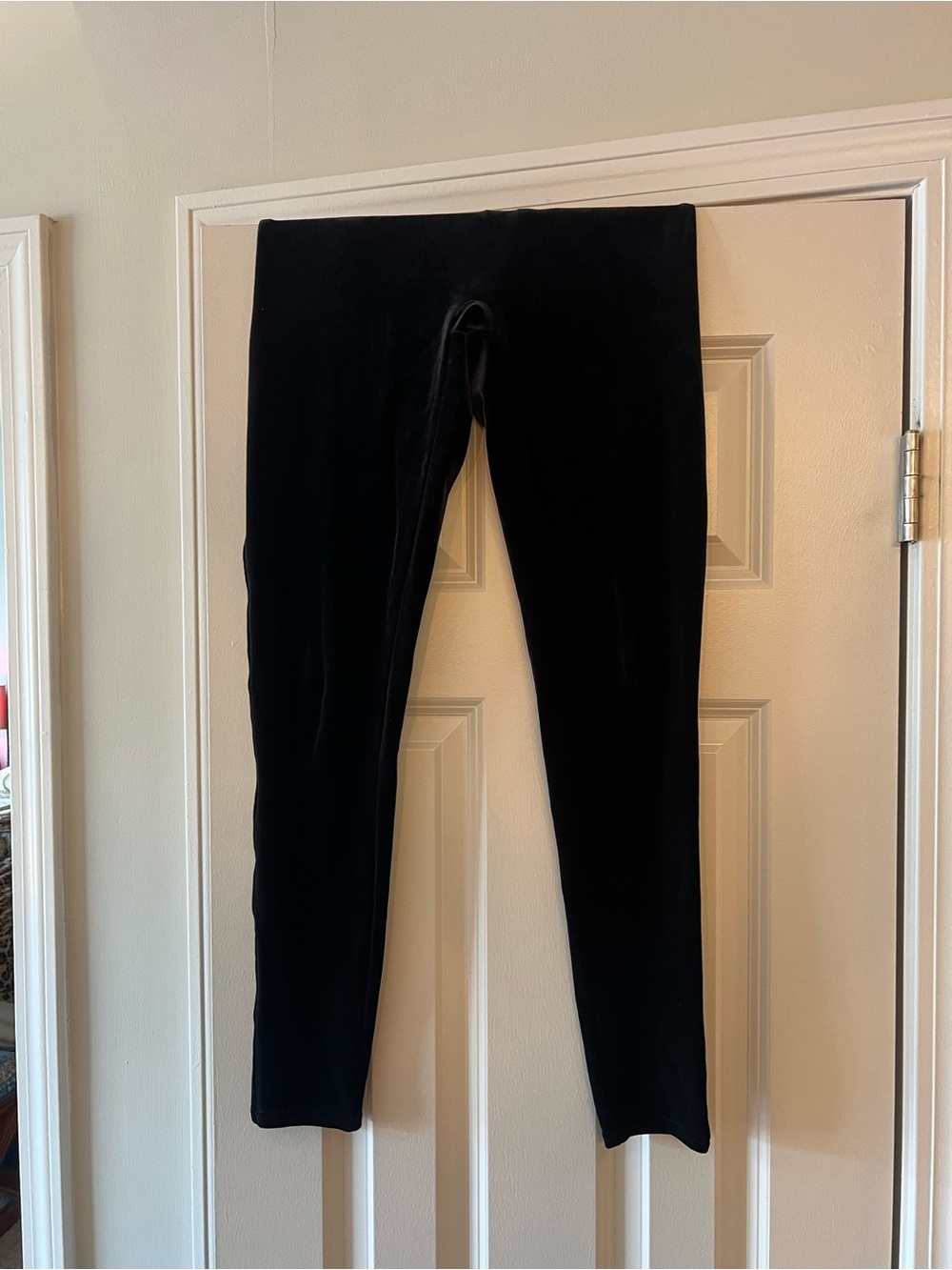 Spanx Black Velvet Leggings - Classic Solid Black